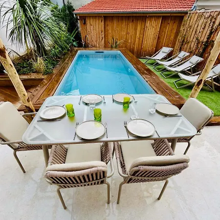 Villa 4pers 5'pied Piscine Jardin Parking Arcachon