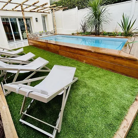 Villa 4pers 5'pied Piscine Jardin Parking Arcachon