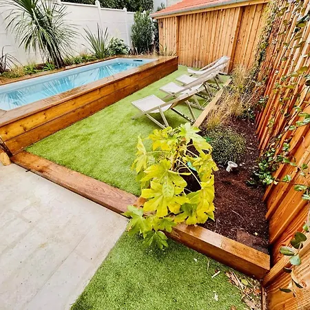 Villa 4pers 5'pied Piscine Jardin Parking